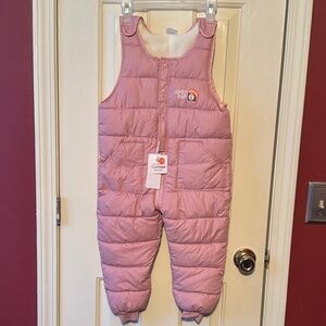 NEW Pink Quilted Overalls